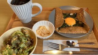 各務原市、はこにわ珈琲のモーニング行ってきた!そば粉のガレットが美味しい!