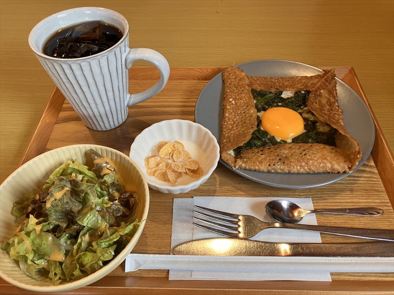 各務原市、はこにわ珈琲のモーニング行ってきた！そば粉のガレットが美味しい！